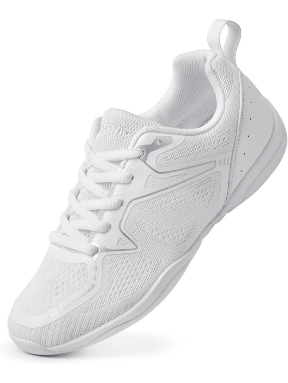 Youth Girls White Cheer Shoes - Athletic Dance Sneakers for Competition